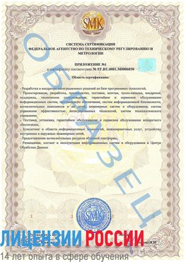 Образец сертификата соответствия (приложение) Увельский Сертификат ISO 27001